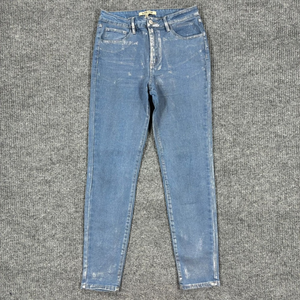 Love Cult Womens Skinny Jeans Size 10 Light Wash Denim Stretch Mid Rise